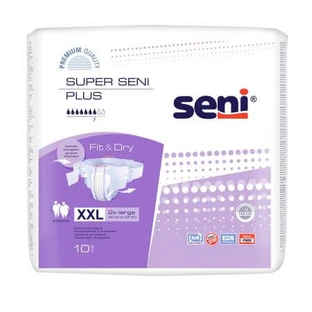 Pañales cerrados Super Seni Plus, XXL, 10 unidades, Seni