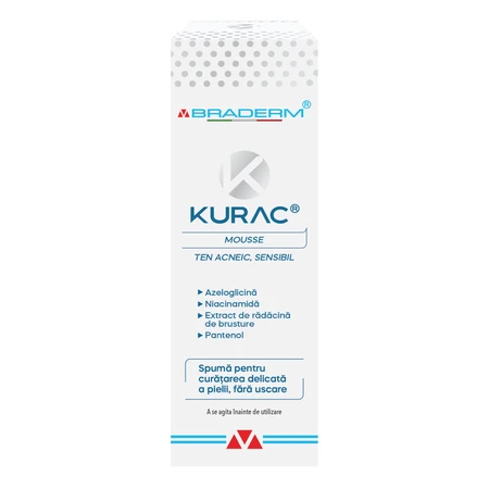 Kurac Zachte reinigingsschuim voor de huid, 100 ml