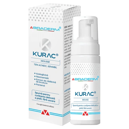 Kurac Zachte reinigingsschuim voor de huid, 100 ml