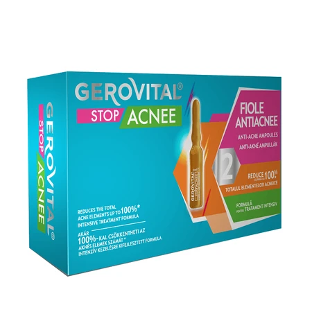 Gerovital Stop Acnee ampollas antiacné, 10 x 2 ml