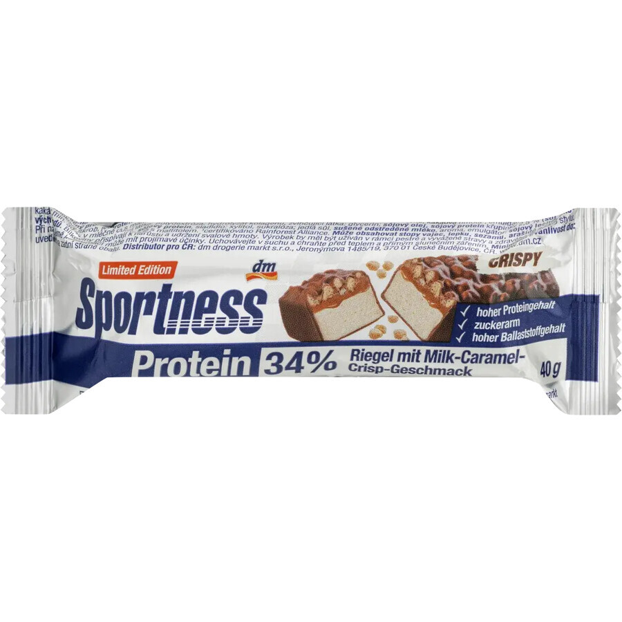 Buy Sportness Iced-Coffee-Caramel-Crisp Protein Bar, 40 g Sportness Iced-Coffee-Caramel-Crisp Protein Bar, 40 g