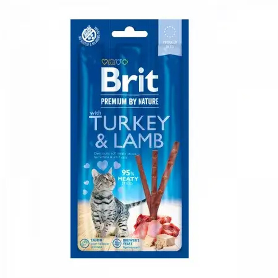 Buy Lamb and turkey treats for cats Premium By Nature Cat Sticks, 3 pieces, Brit Lamb and turkey treats for cats Premium By Nature Cat Sticks, 3 pieces, Brit