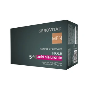 Gerovital Men Ampollas con ácido hialurónico 5 %, 10 x 2 ml