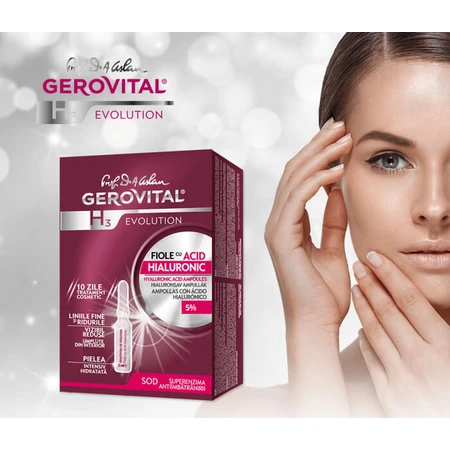 Gerovital H3 Evolution Hyaluronzuur Ampullen, 10 x 2 ml