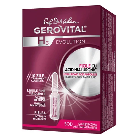 Gerovital H3 Evolution Hyaluronzuur Ampullen, 10 x 2 ml