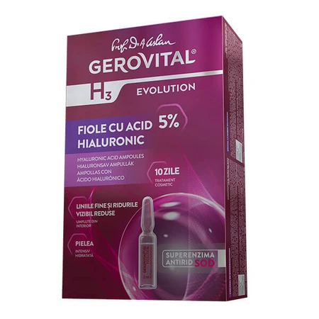 Gerovital H3 Evolution Hyaluronzuur Ampullen, 10 x 2 ml