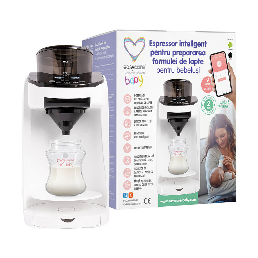 Dispositivo multifunzione intelligente per la preparazione del latte in polvere, Easycare Baby