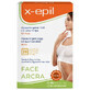 Hypoallergenic depilatory strips for the face, 12 pcs, X-Epil