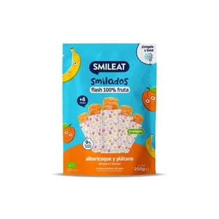Helado de albaricoque y plátano ecológico, +6 meses, 250 g, Smileat