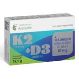 K2+D3+Magnesium bisglycinate chelate, 30 tablets, Laboratoarele Remedia