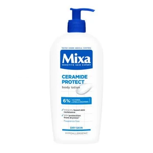 Loción corporal con un 6% de glicerina, lípidos y ceramidas para pieles secas, Ceramide Protect, 400 ml, Mixa