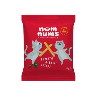 Palitos de tomate y albahaca ecológicos, + 7 meses, 20 g, Num Nums