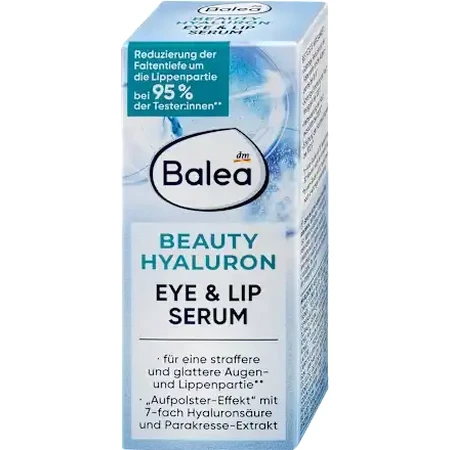 Balea Serum Beauty Hyaluron Eye & Lip, 15 ml