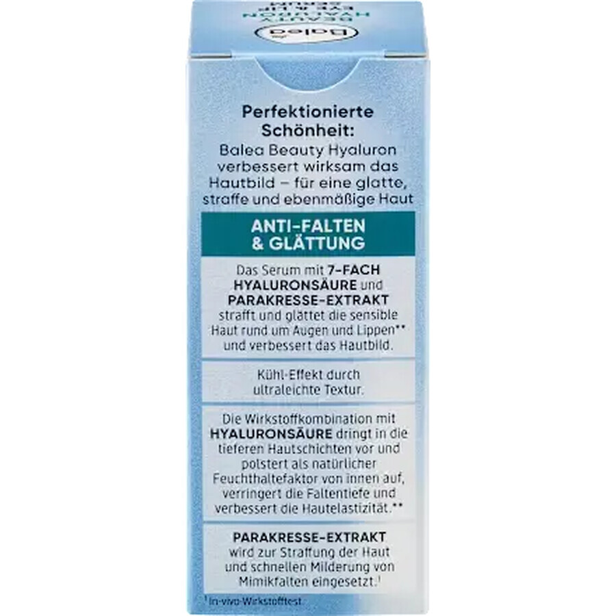 Balea Ser cu acid hialuronic pentru ochi si buze, 15 ml