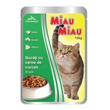 Nat kattenvoer met kalkoen in jus, 100 g, Meow Meow