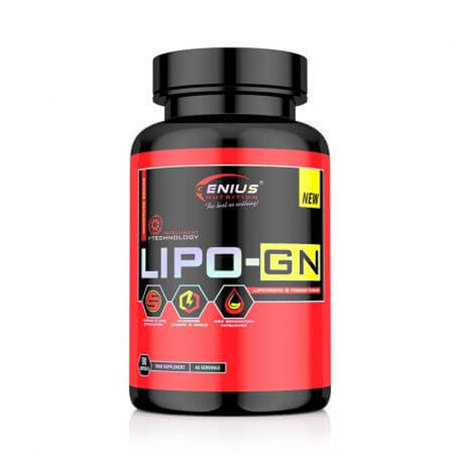 Integratore brucia grassi LIPO-GN, 90 capsule, Genius Nutrition