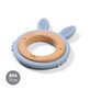 Silicone and wooden teething ring, bunny model, BabyOno