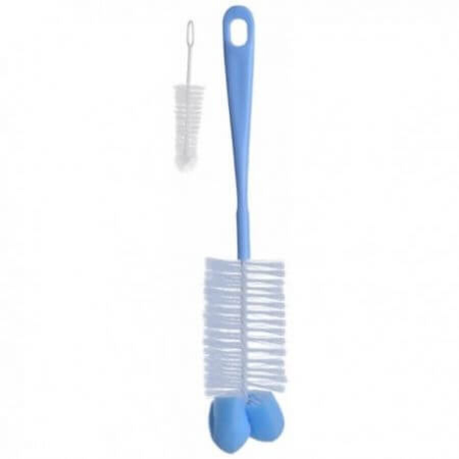 Buy Bottle and teat brush with sponge, Blue, BabyOno Bottle and teat brush with sponge, Blue, BabyOno
