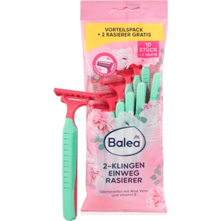 Balea Maquinilla de afeitar desechable con 2 hojas, 12 unidades