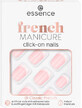 Essence Click-on french false nails 01 Classic French, 12 pcs