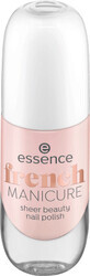 Essence Sheer Beauty french nail polish 01 Peach Please, 8 ml