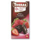 Dark chocolate with strawberries, 75 g, Torras