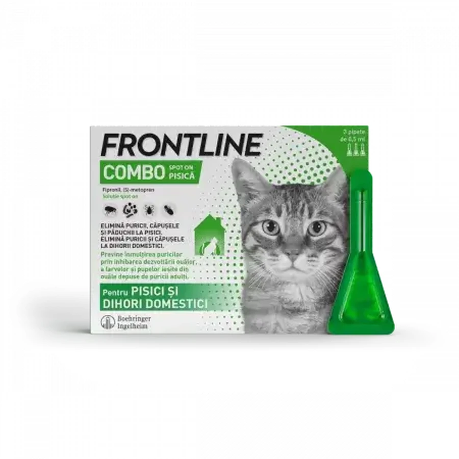 Frontline Combo spot on for cats, 3 pipettes, Frontline
