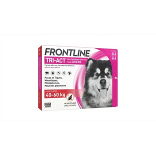 Frontline Tri-Act XL spot-on solution for dogs 40-60 kg, 3 pipettes, Frontline