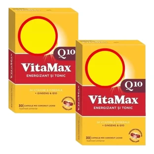 VitaMax Q10-verpakking, 30 + 30 capsules, Perrigo