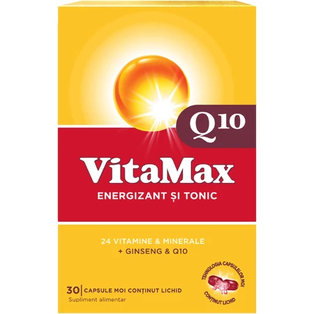 VitaMax Q10-verpakking, 30 + 30 capsules, Perrigo
