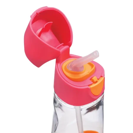 Tasse avec paille, + 9 mois, Rose, 450 ml, BBOX
