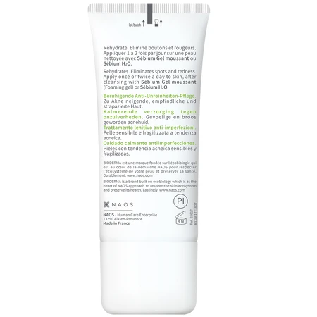 Bioderma Sebium Sensitive Kalmerende en Hydraterende Fluïde voor de Acnehuid, 30 ml
