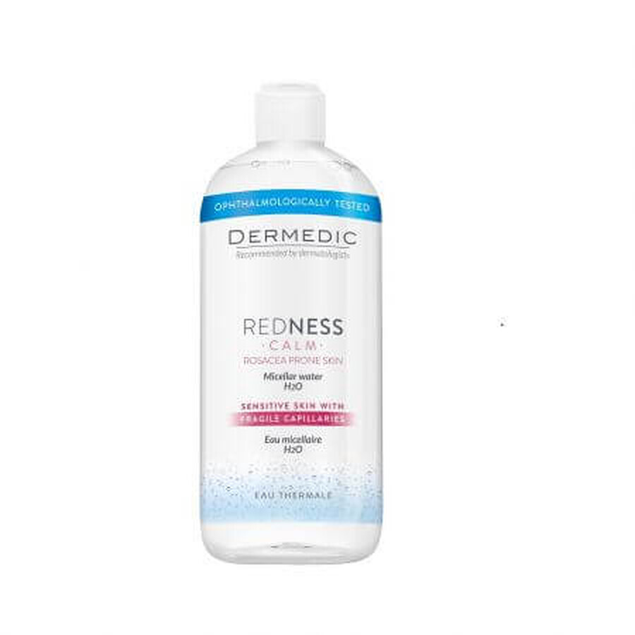 Mizellenwasser für empfindliche Haut H2O Redness Calm, 500 ml, Dermedic