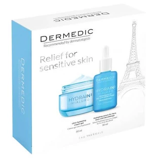Dermedic Set Hydrain3 Hydrating Serum, 30 ml + Ultra-moisturizing Gel-cream, 50 ml