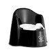 Potty Chair with back protection, Black-White, BabyBjorn
