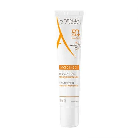 A-Derma Protect Zonnebeschermingsvloeistof met SPF 50+, 40 ml