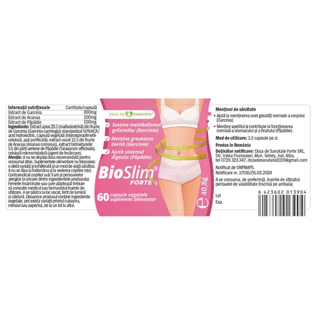Bioslim Forte, 60 tabletten, Health Dose