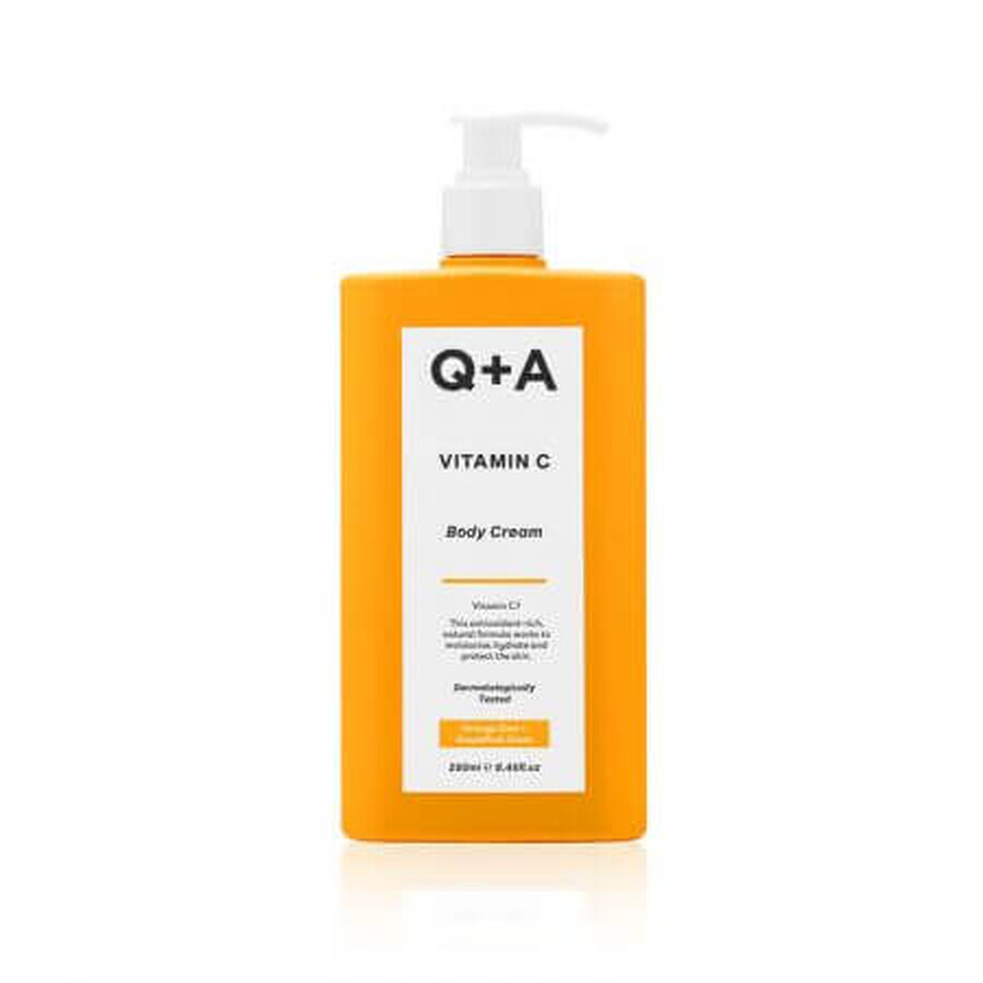 Crema corporal con vitamina C, 250 ml, Q+A