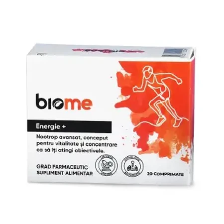 Energy+, 20 comprimés, Biome