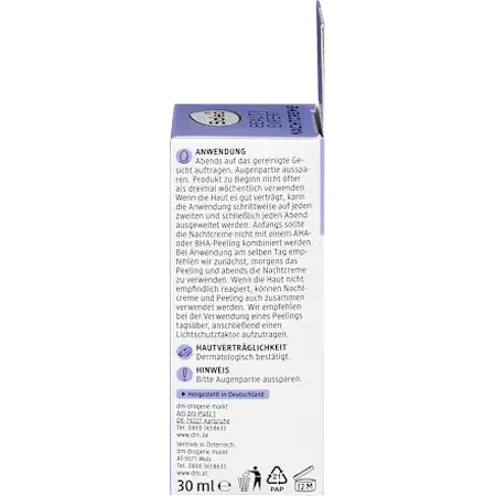 Balea Crema de noche con retinol y bakuchiol, 30 ml