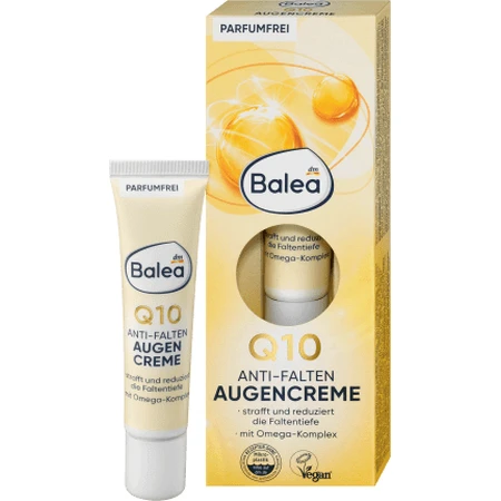 Balea Q10 Crème anti-rides pour les yeux, 15 ml