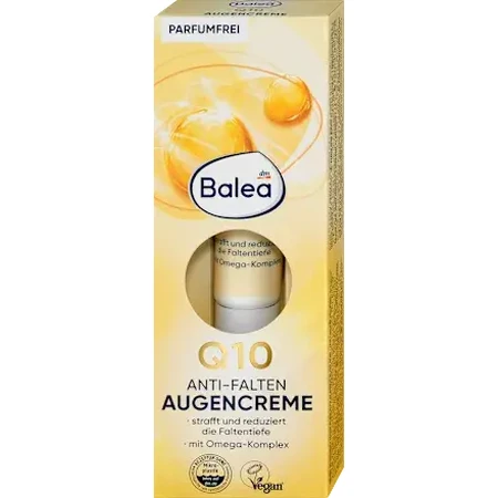 Balea Q10 Crème anti-rides pour les yeux, 15 ml