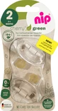 Nip Set of 2 Cherry Green 6+ months pacifiers for girls, 2 pcs
