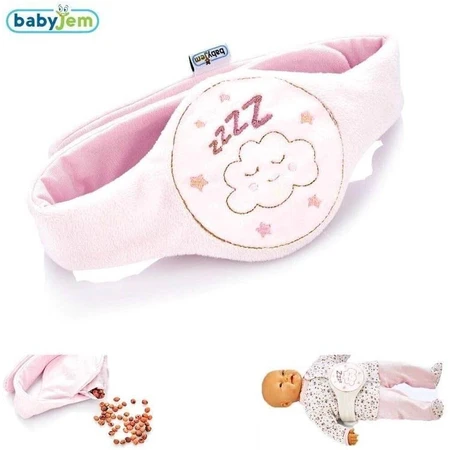 Cinturón anti cólicos con semillas de cereza Sleepy Cloud, Rosa, BabyJem