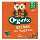 Flapjack Cubes d'avoine entière et de raisins secs bio, +12 mois, 4x12g, Organix