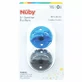 Chupetes de silicona 3D, 0 meses+, varios colores, 2 uds, Nuby
