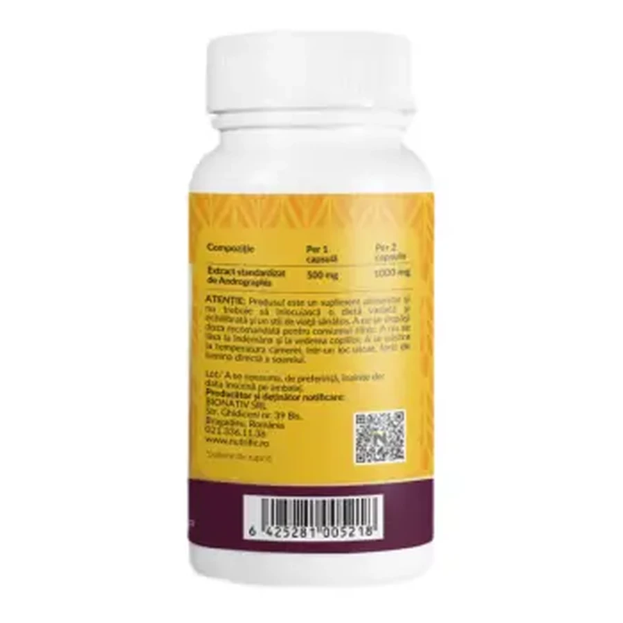 Echinacea indiana, 30 vegetarian capsules, Nutrific
