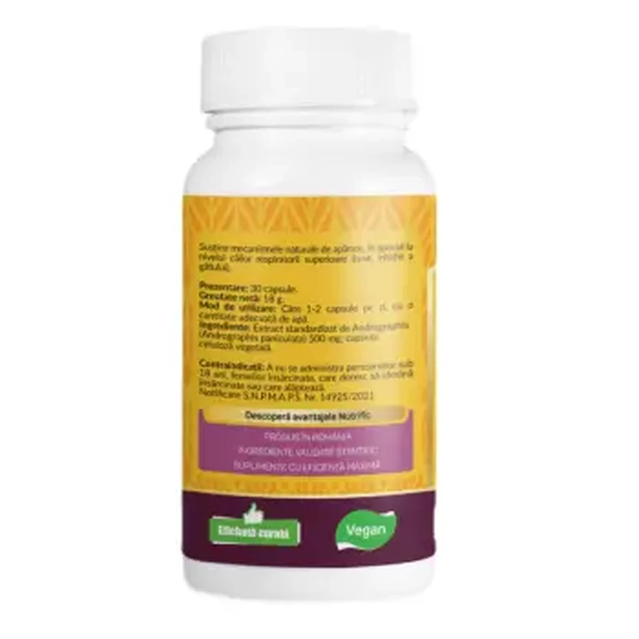 Echinacea indiana, 30 vegetarian capsules, Nutrific