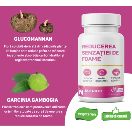 Nutrific Hunger Suppressant, 60 vegetable capsules