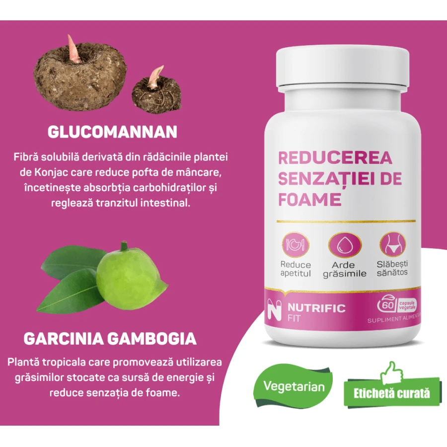 Nutrific Hunger Suppressant, 60 vegetable capsules